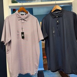 NWT! BUNDLE! TWO FootJoy Men’s Golf Polo Shirts!